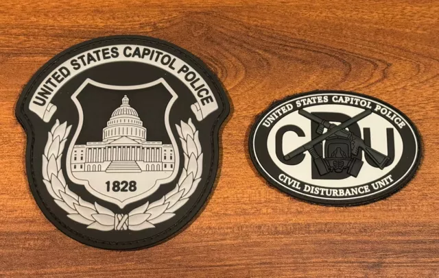 United States (USCP) Capitol Police Civil Disturbance Unit PVC Patch Set