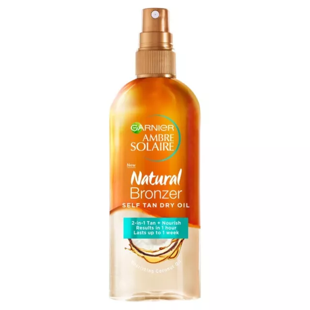 Garnier Ambre Solaire Natural Bronzer Self Tan Dry Oil 150ml