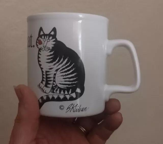 Vintage Kiln Craft  B. Kliban "Love A Cat" Mug