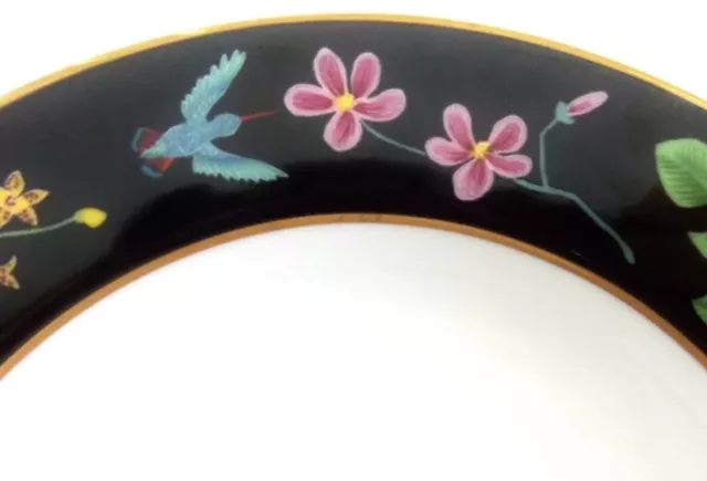 Lynn Chase Jaguar Jungle Soup Bowl(s) 9 1/4” Qty1 Multicolor 24K Gold 1988 Japan 3