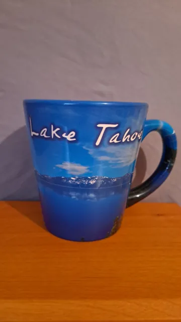 Vintage Lake Tahoe Nevada Coffee Cup Mug Multi-Color Awesome Graphics!