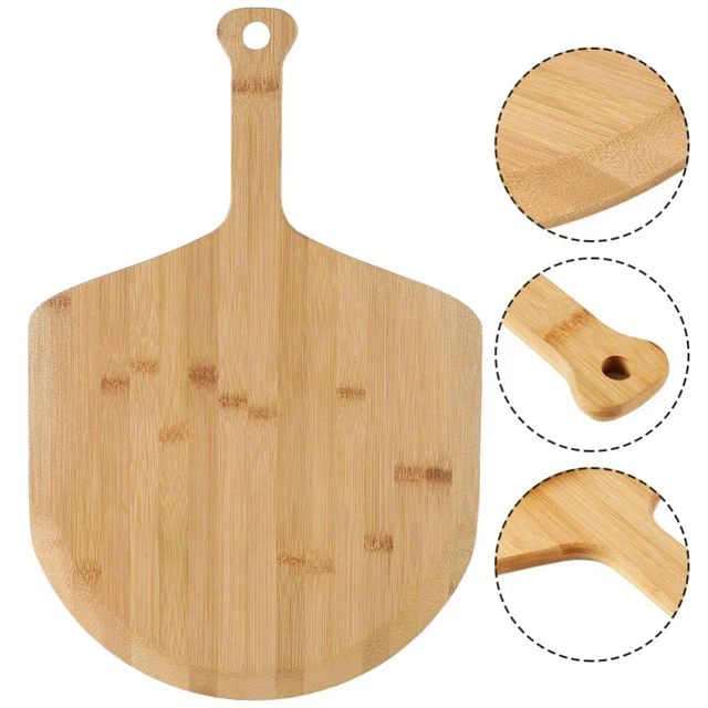 Bamboo Pizza Spatula Decorative Pizza Board Cheese Cutting Board Multifunction