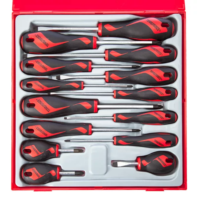 Teng Tools 14-teiliges Schraubendreher-Set TTD914N PH PZ flach - Werkzeugsteuerung