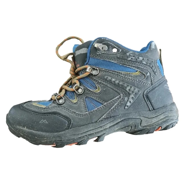 KATHMANDU KIDS BOYS Messey Mid Hiking Boots Shoes Size US 4 Grey Blue