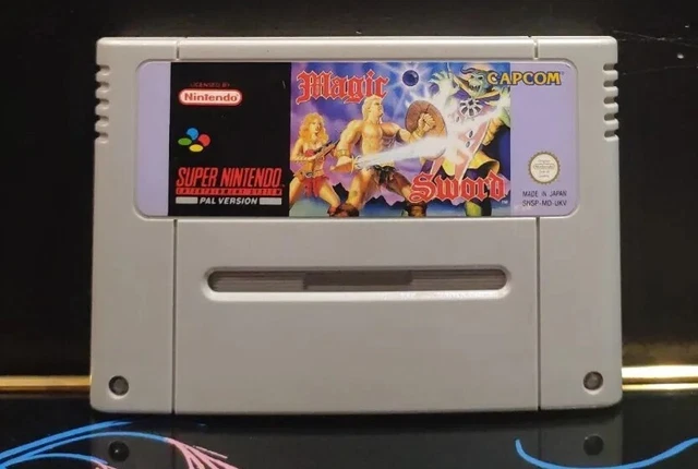 Magic Sword Jeu Super Nintendo Snes PAL UKV