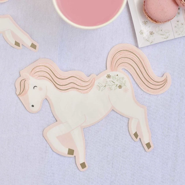 Princess Party Pony Napkins | Girls Birthday Serviettes Tableware x 16