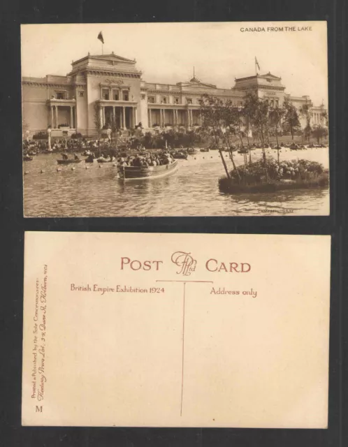 1924 Canada From The Lake British Empire Exposition Wembley London Uk Postcard