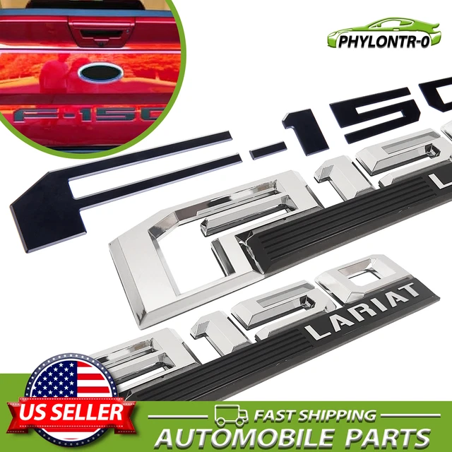3x Rear Tailgate Letter Fender Side Emblem For F-150 LARIAT 2018-2020 Left Right