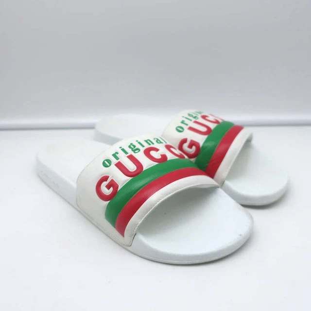 Gucci flat pursuit sales slide with bow
