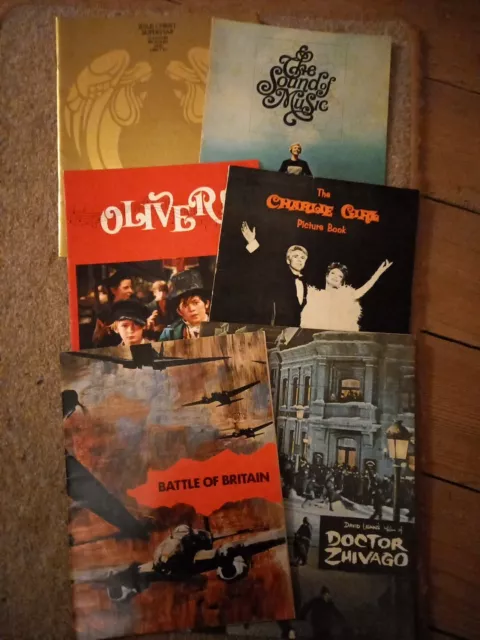 Job Lot 6 Film & Theatre Souvenir Magazines/Programmes 1960's 1970's