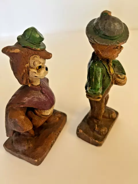 Vintage 1940s Disney Pinocchio's Lampwick & Gideon Syroco Figurines (Lot of 2) 3