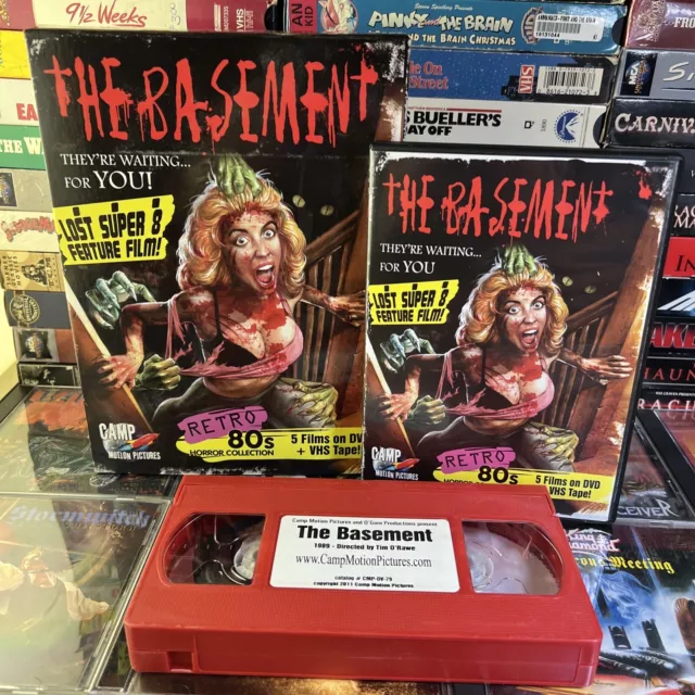 The Basement 1989 DVD VHS 5-Film Collection Slasher Gore Horror Video Violence