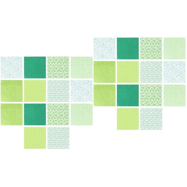 28 Pcs DIY Sewing Patchwork Material Festival Handcraft Fabric Jewelry