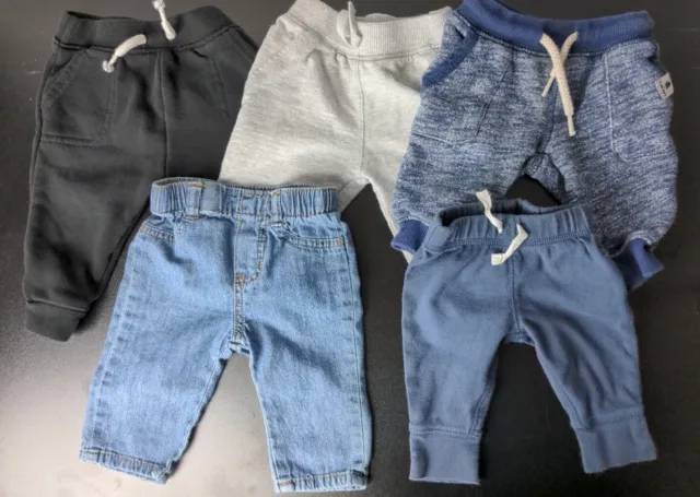 Lot Of 5 Baby Boy/ Girl Pants Size 3-6 Months