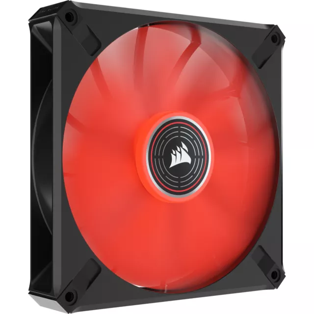 Corsair iCUE ML140 ELITE Red Premium 140x140x25, Gehäuselüfter, schwarz