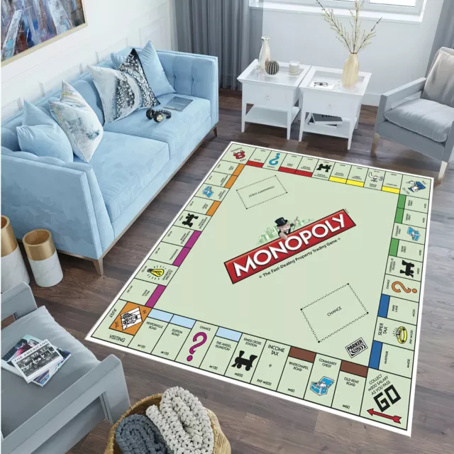 Monopoly Rug, Board Game Rug, Game Rug, Kids Room Rug, Game  Room Rug,Monopoly