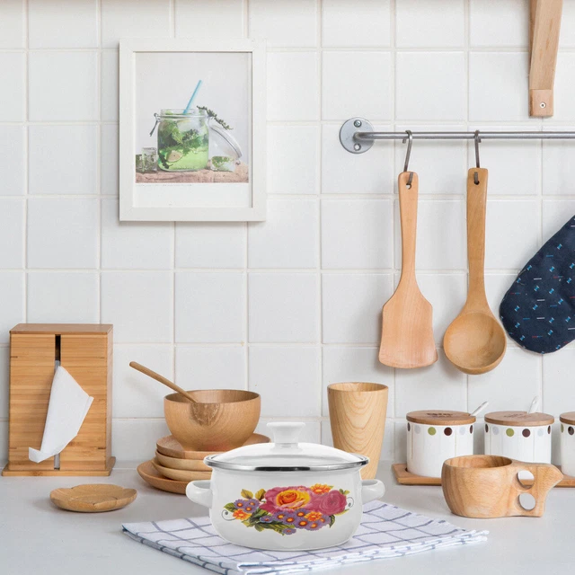 3 ollas pequeñas, olla de sopa, olla de cocina, olla apilable,