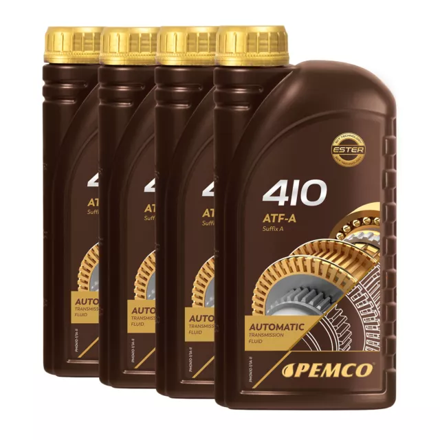 4 (4x1) Litre Pemco Imatic 410 Huile pour Boîte à Vitesse Automatique Atf-A