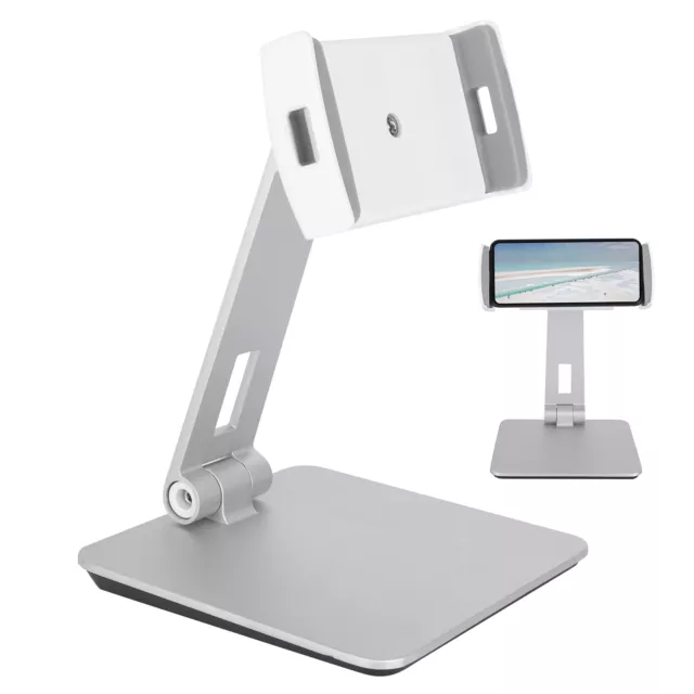 Tablet Stand Aluminum Foldable Adjustable Fits 4‑14in Mobile Phone Holder Fo QCS