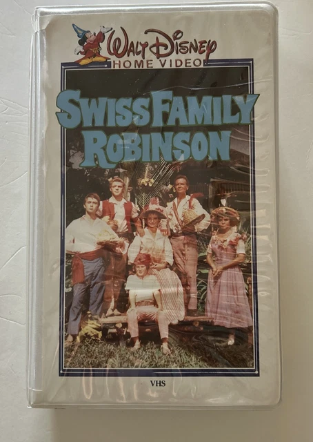 SWISS FAMILY ROBINSON Walt Disney Home Video VHS Cassette Tape Vintage ...