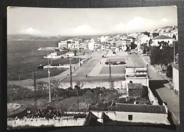 7074  La Maddalena Lungomare  Viaggiata  1955