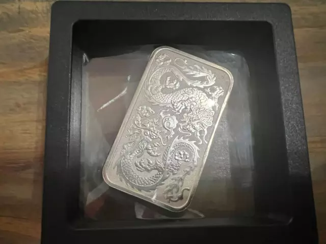 1 oz 2020 Perth DRAGON Silver Bar Coin .9999 Fine Australia Mint
