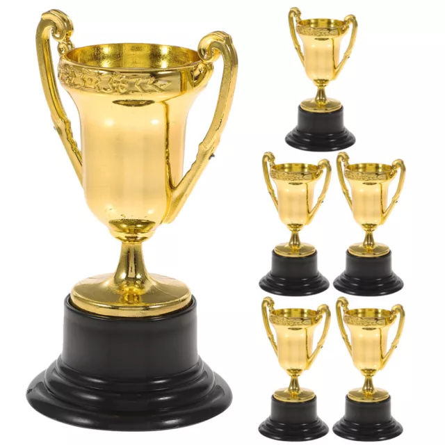 Football Trophy Cup Soccer Trophy 6pcs Plastic Gold Award Cups-OX