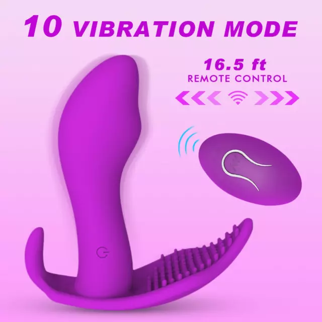 Multispeed-Vibrator-G Spot-Remote-Control-Dildo-Clit-Anal-Women-Toy-Massager