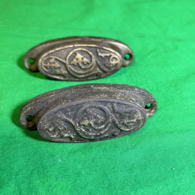 2 Victorian General Store Drawer Pulls