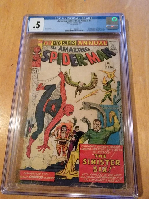 Amazing Spider-Man Annual #1  * Cgc 0.5 * 1St App Of Sinister Six *1964*