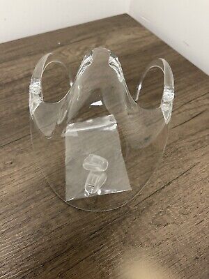 CLEAR Transparent Shield Plastic Reusable Clear Cover Face Mask