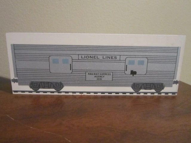 Santa Fe Railway Express Agency Baggage Car Lionel Train Cat's Meow Village