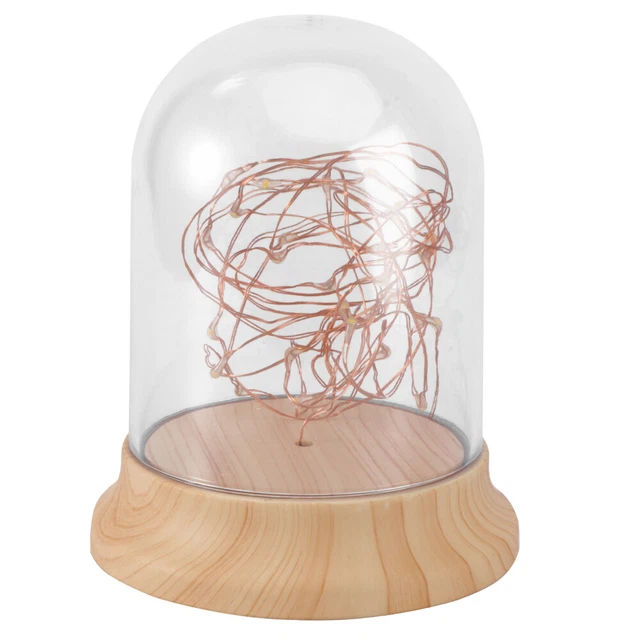 RECHARGEABLE TABLE LAMP Fire Tree Silver Flower Night Light Bedside £16