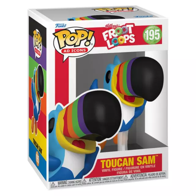 Collectible Funko Pop Ad Icons Kelloggs Toucan Sam Flying Ages 3 Years and Up