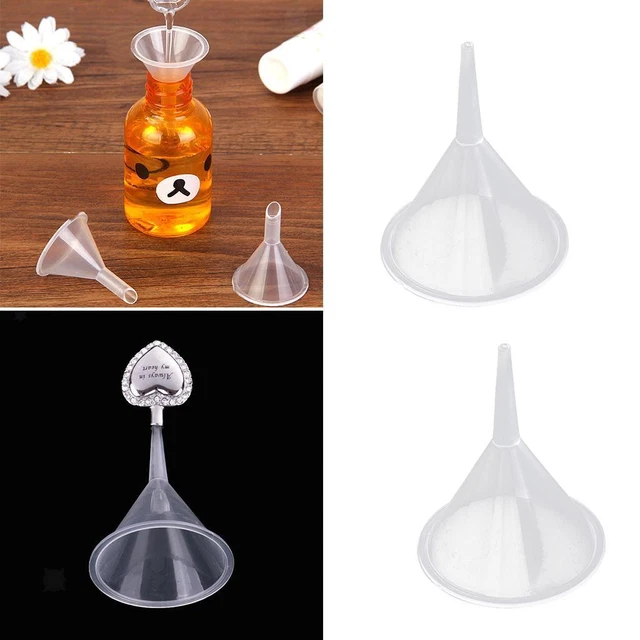 Lot De 3 Entonnoirs Mini Transparents | Parfait Transfert Liquides Et Poudres | Cuisine, Cosmétique