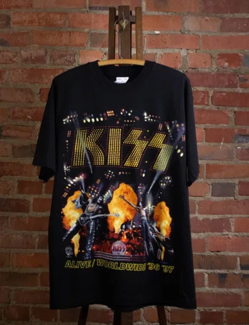 Kiss Alive Worldwide Hottest Band Concert 1996-1997 TShirt All Size S-5XL KH1961