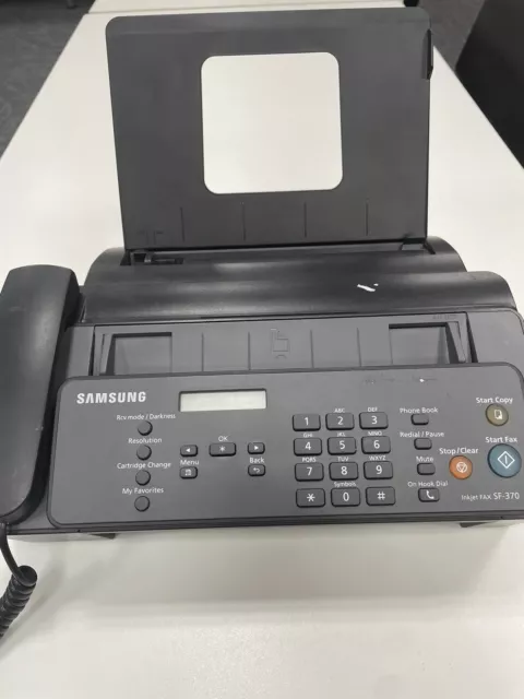 Samsung SF-370 A4 Mono Laser Fax Machine Prints in black