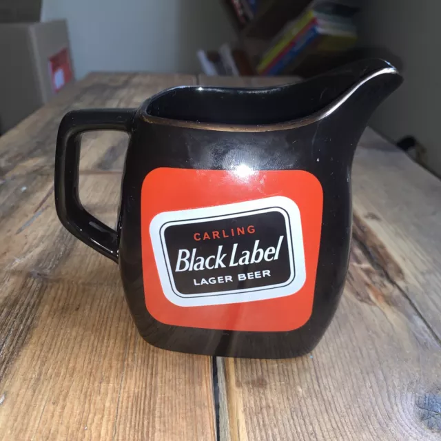 Carling Black Label Lager Beer Ceramic Water Jug"  RARE  By WADE