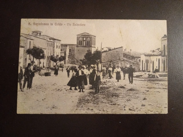 1928 San Bartolomeo in Galdo (Benevento) - via Belvedere - costumi locali