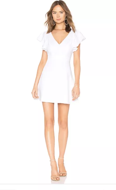 Lovers + Friends White Embelished Mini Dress Size Xs