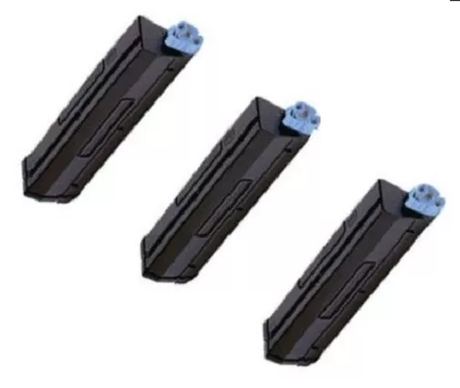 3 X Toner Pour Oki Page 4w Plus 4m / Okifax 4100 / Wie 09002390 XXL Cartouches