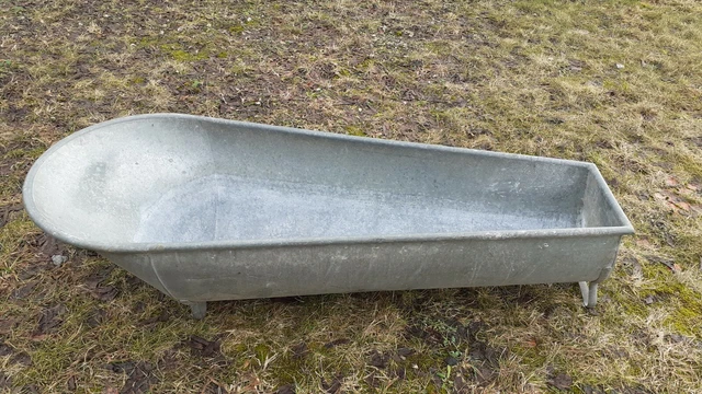 ALTE XXL ZINKWANNE Zink Badewanne Wanne Pflanzkübel Gartenteich 167 cm