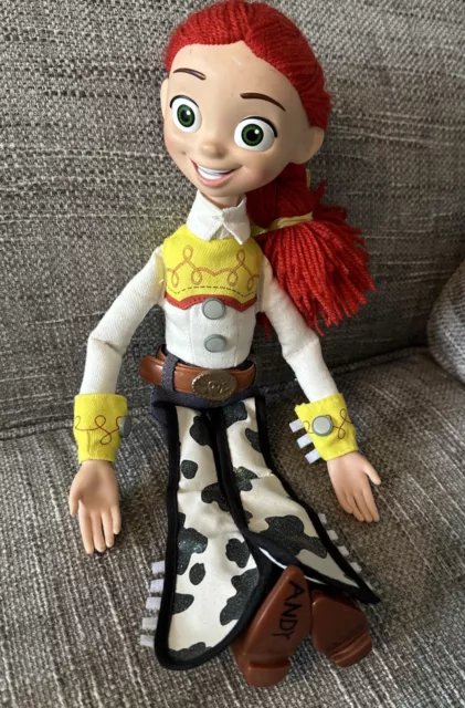 Disney Store Toy Story Jessie Pull String Talking Doll No Hat