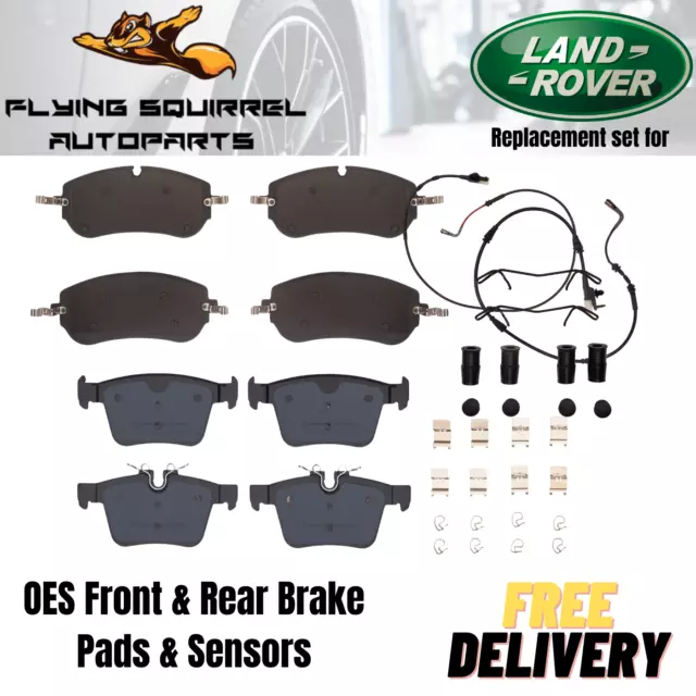 High-Performance Front Rear For Range Rover Evoque Brake Pad Set w/ Sensors