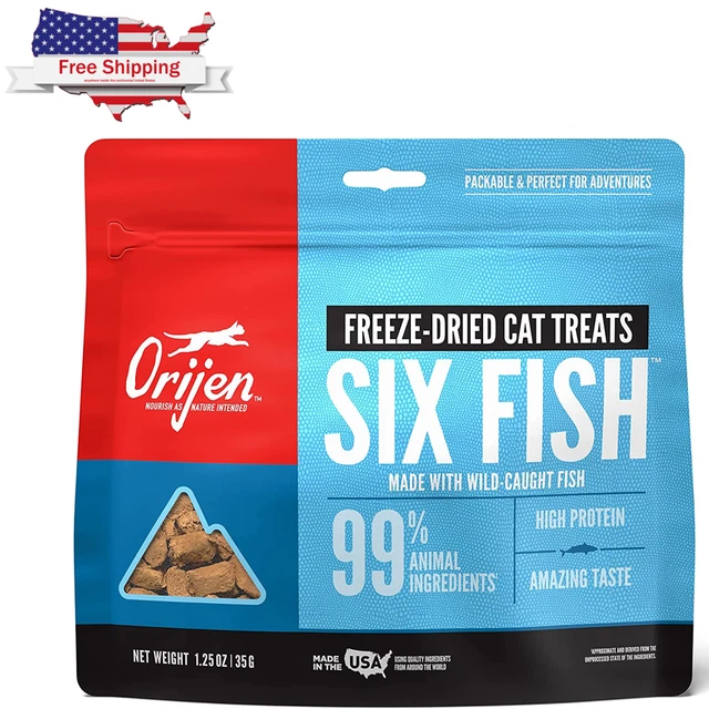 Cat Treats ORIJEN Freeze Dried , Grain Free, Natural & Raw Ingredients, 1.25 Oz