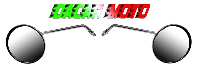 Paar Spiegel Set Area1 Homologué E – Noir Brillant M10 Filetage Droit/Gauche – Compatible Yamaha XV 950 1100 1600 Etc.