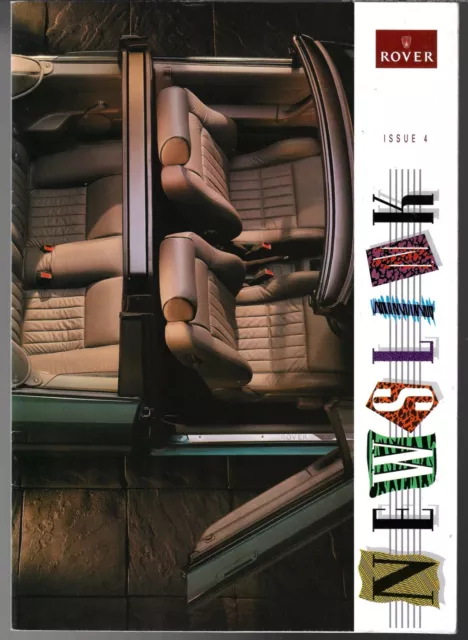 Rover Newslink Magazine Issue 4 Spring 1992 UK Market Brochure 800-Series Coupe