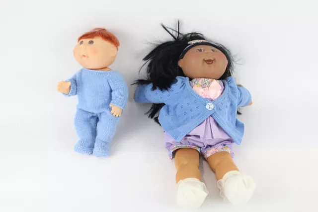 Cabbage Patch Kids Mattel Dolls Inc Hard Body Baby, Long Hair Girl x 2