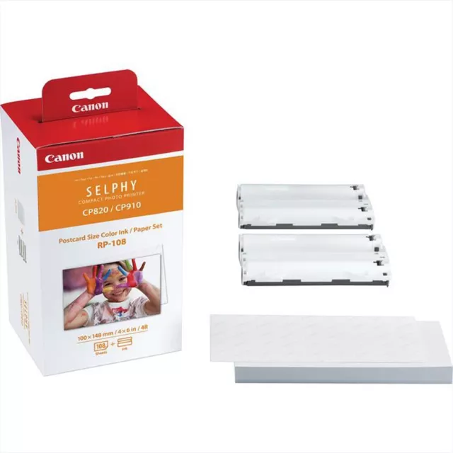 Kit Canon Selphy CP RP-108 Papel Formato 10 X 15 + Cartucho