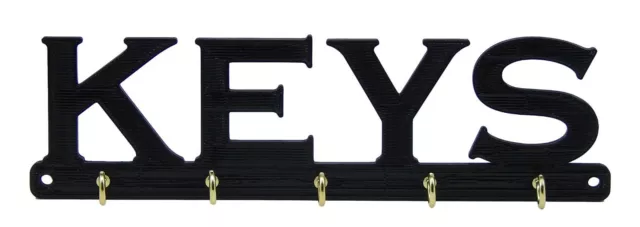 Keys Key Rack Holder Hanger Entryway Organization Wall Mount 5 Hooks Home Decor